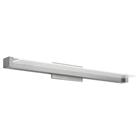 Dweled Spectre 27" LED Bathroom Vanity or Wall Light 3-CCT 2700K-3000K-3500K Set to 3000K Brushed Nickel WS-931